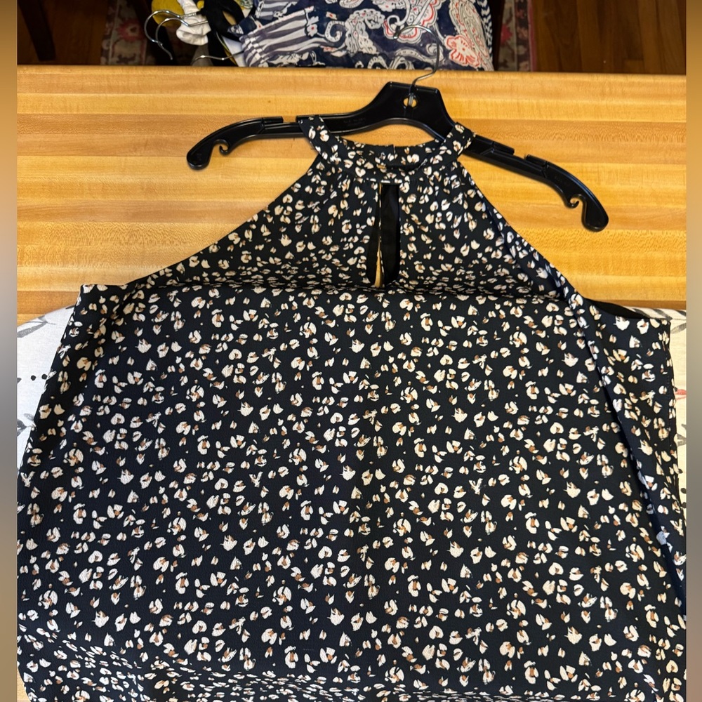 Elegant Black and White Women's Halter Top